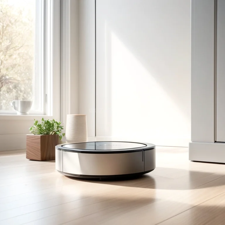 Smart AI home device in modern living room